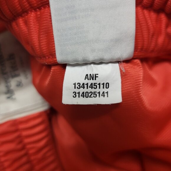 Abercrombie & Fitch Shorts Mens Medium Orange Mesh Gym Athletic Basketball Y2K - Picture 9 of 9